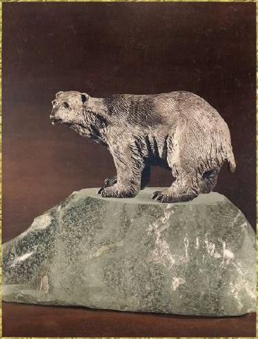 Bear on Steuben Crystal